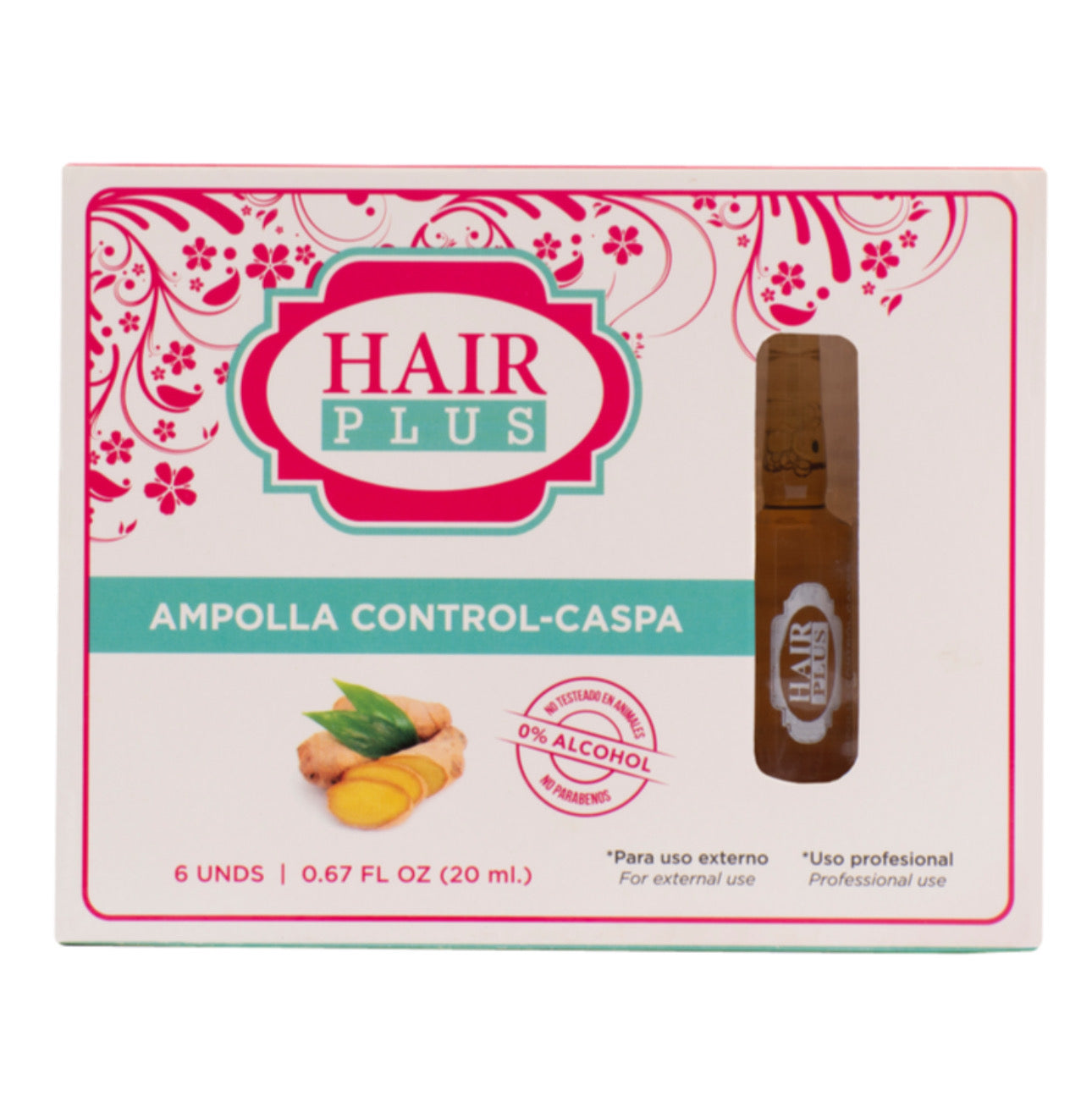 Ampollas Control Caspa (6 Unidades)