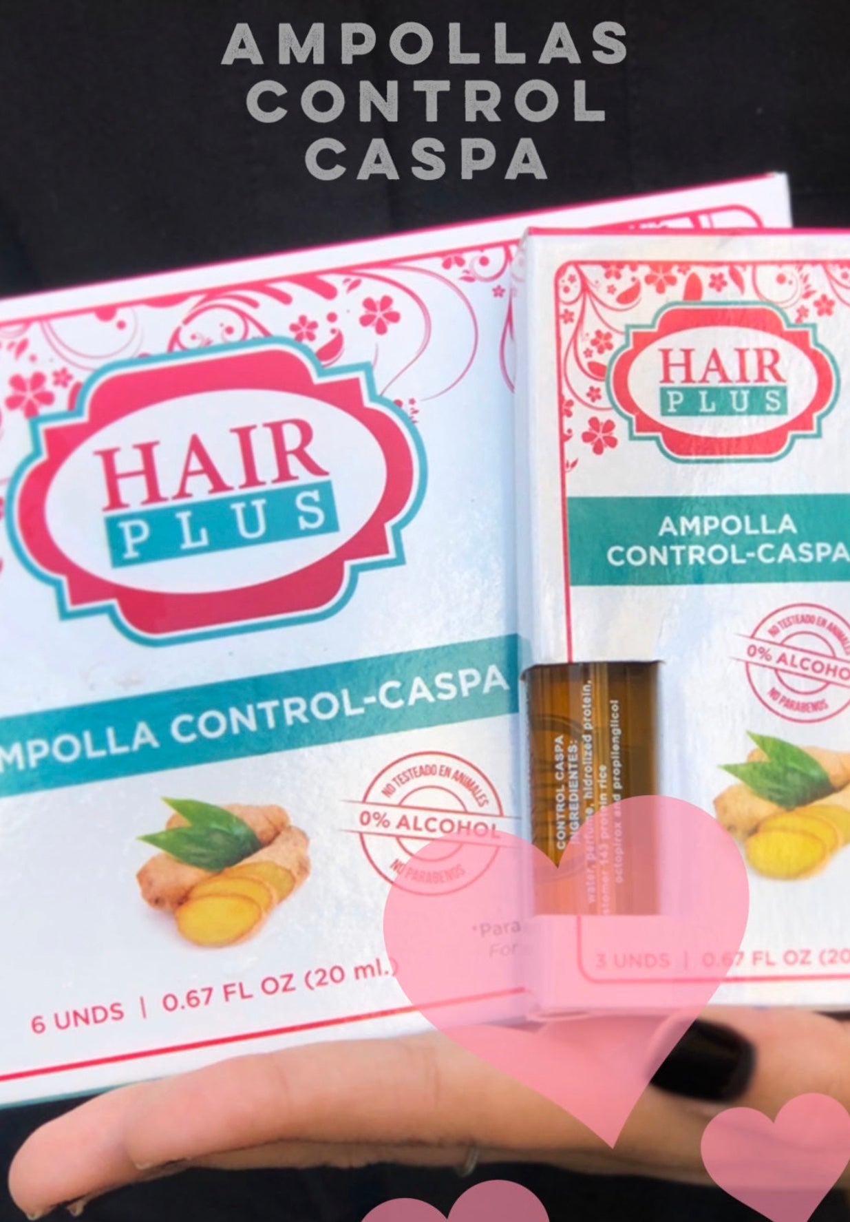 Ampollas Control Caspa (3 Unidades)