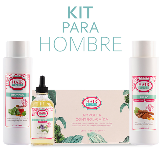 KIT CONTROL CAIDA Y CRECIMIENTO PARA HOMBRES (6 Unidades)