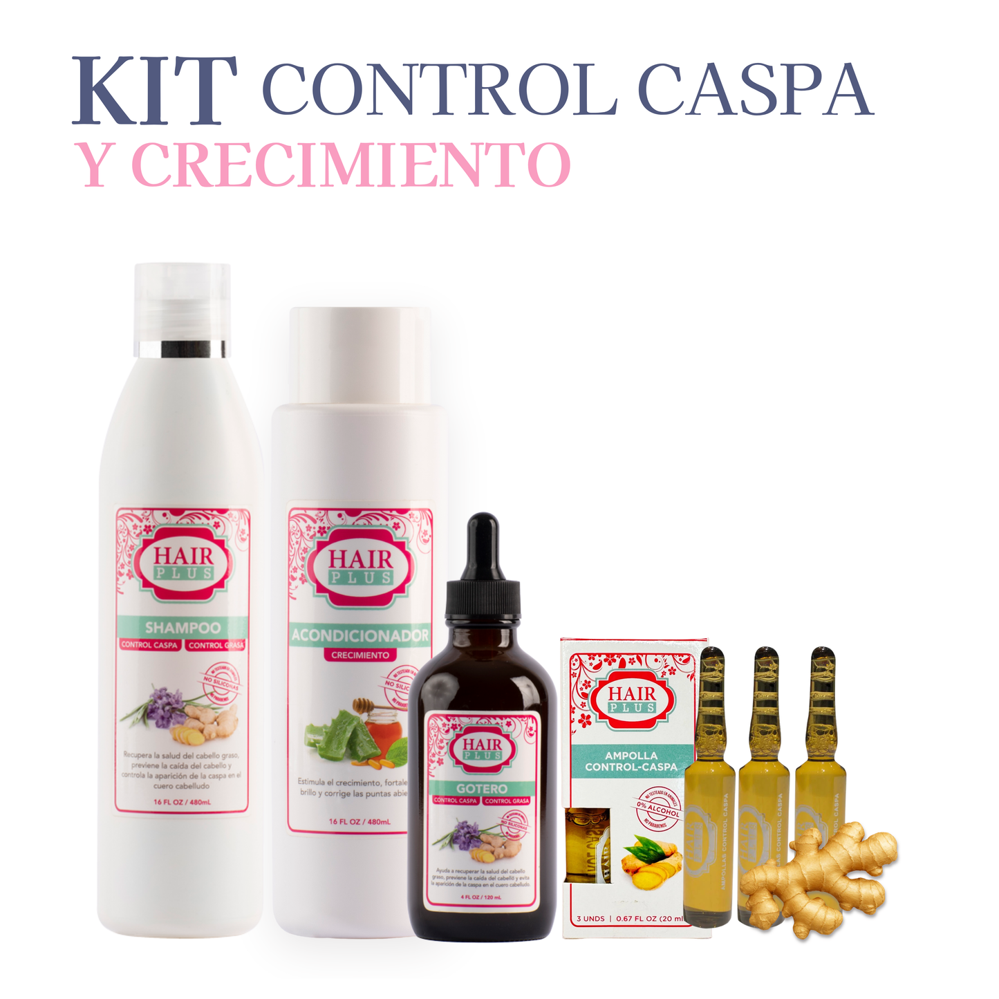 KIT CONTROL CASPA AMPOLLAS (3 UNIDADES)