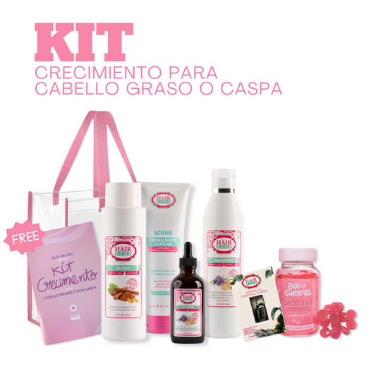 KIT CRECIMIENTO CABELLO GRASO O CON CASPA