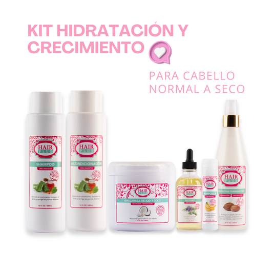 KIT HIDRATACION + CRECIMIENTO PARA CABELLO NORMAL A SECO