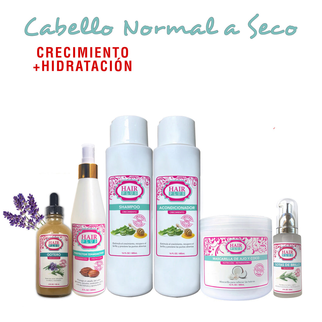 Kit Cabello Normal a Seco Crecimiento + Hidratacion