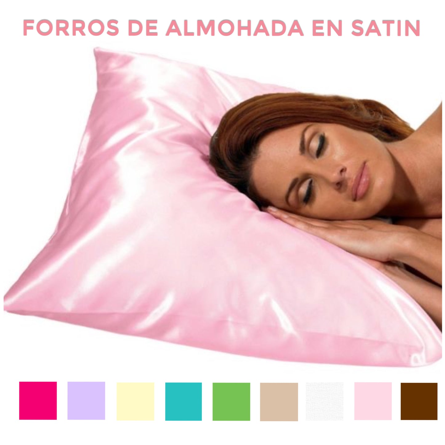 Funda de Almohada en Satén (1 pieza)